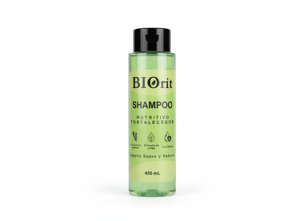 🍃 Shampoo Nutritivo fortalecedor – Verde 450 ml