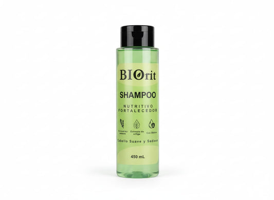 🍃 Shampoo Nutritivo fortalecedor – Verde 450 ml
